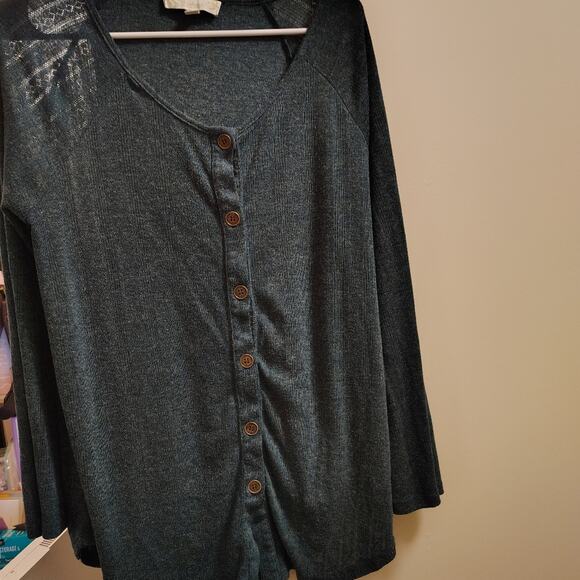 WEEKEND - Women's Teal Button-Up Top - Picture 2 of 8